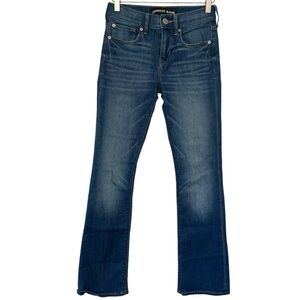Vintage EXPRESS Women's Jeans Sz 00 Barely Boot Midrise Denim Casual Medium Wash